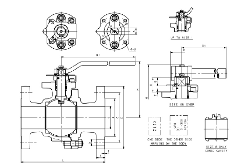 2-PCS STAINLESS BALL VALVE CLASS 300 - TITAN INDUSTECH CO.,LTD. VALVES ...